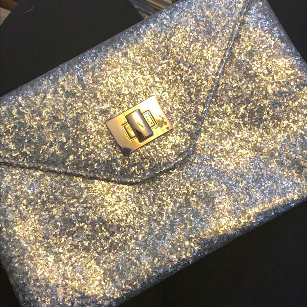 Silver glitter bag